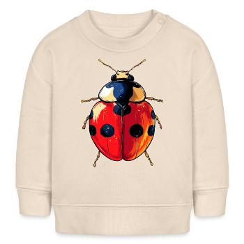Marienkäfer Ladybug Insekten Bunt Süße Marienkäfer - Baby Organic Sweatshirt Baby Changer von Stanley/Stella - Natur - Vorne