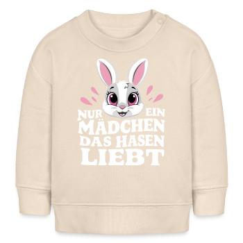 Bunny Bunnies Lapin Animal de compagnie - Sweat bébé bio Stanley/Stella - écru doux - Devant