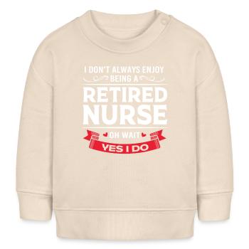Krankenschwester Rente - Baby Organic Sweatshirt Baby Changer von Stanley/Stella - Natur - Vorne