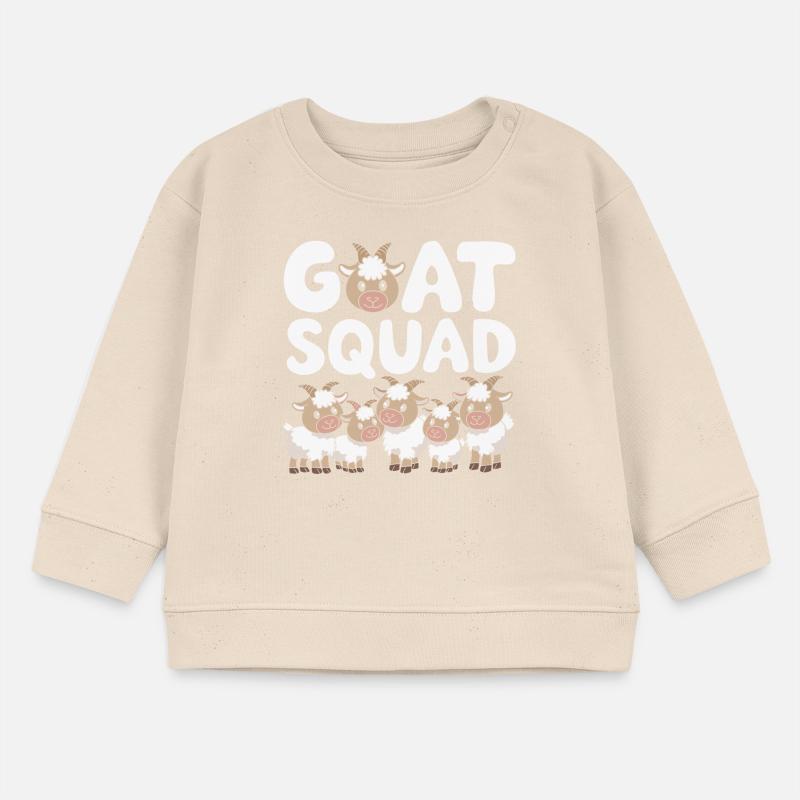 Groupes de chèvres Conception Goat Squad Sweat bébé bio Stanley/Stella