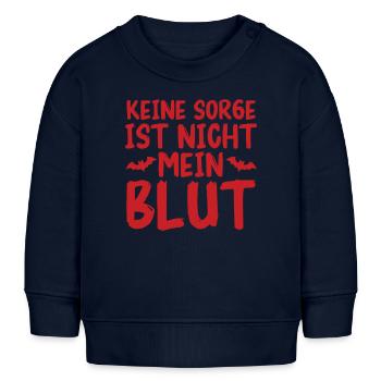 Halloween Costume Blood Smeared - Baby Sweatshirt by Stanley/Stella - navy - Front