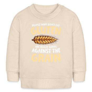 Glutenfrei Glutenunverträglichkeit Ernährung - Baby Organic Sweatshirt Baby Changer von Stanley/Stella - Natur - Vorne