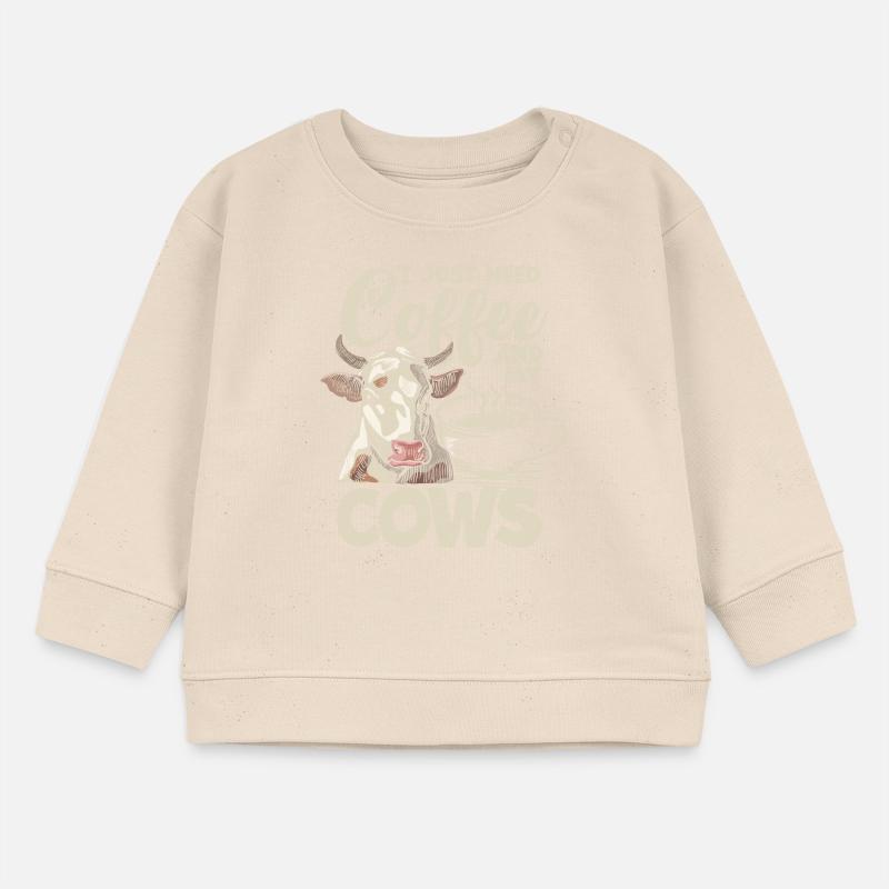 I just need coffee and my cows Baby Sweatshirt by Stanley/Stella