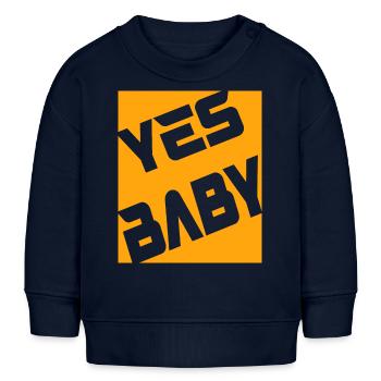 Yes Baby - Baby Organic Sweatshirt Baby Changer von Stanley/Stella - Navy - Vorne