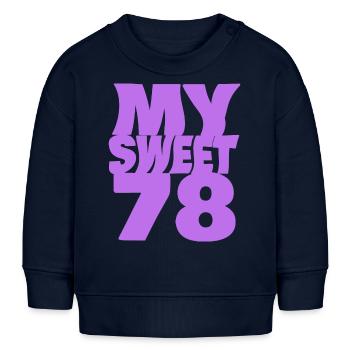 Süß 78 - Baby Organic Sweatshirt Baby Changer von Stanley/Stella - Navy - Vorne