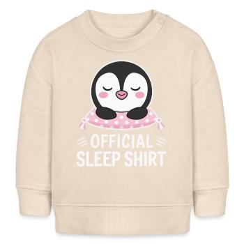 Pinguin Pinguine Tier - Baby Organic Sweatshirt Baby Changer von Stanley/Stella - Natur - Vorne