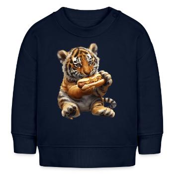 Tiger - Baby Organic Sweatshirt Baby Changer von Stanley/Stella - Navy - Vorne