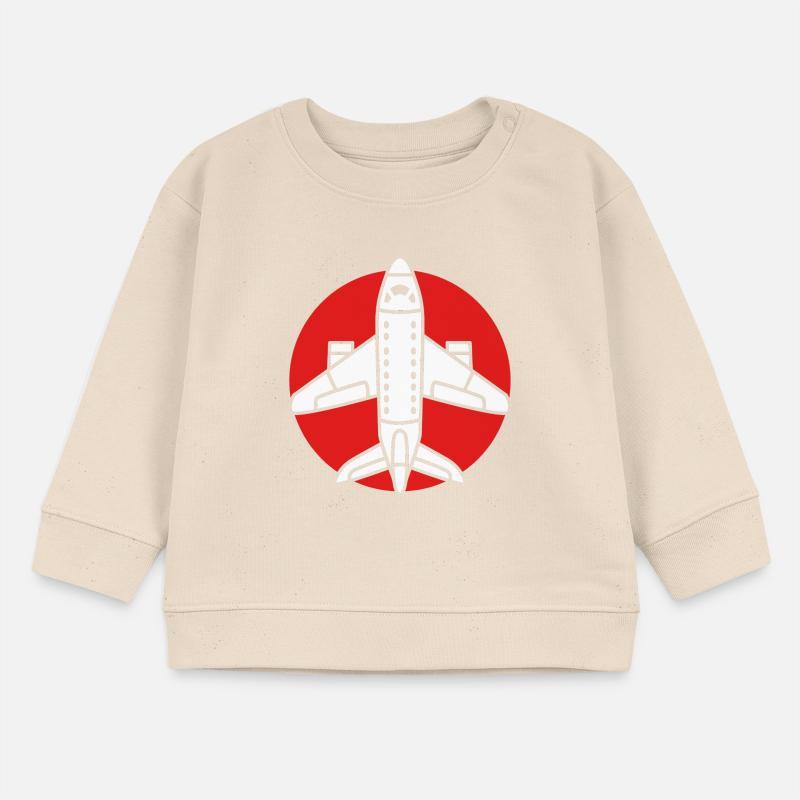 Pilot Flugzeug Baby Organic Sweatshirt Baby Changer von Stanley/Stella