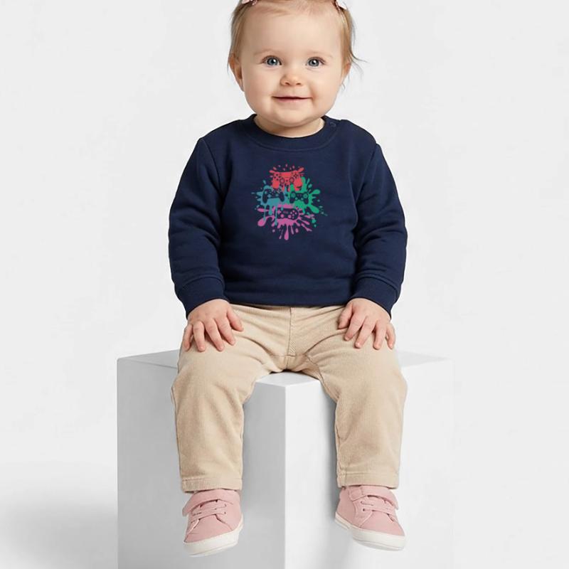 Pixel Controller – Conception de jeu rétro Sweat bébé bio Stanley/Stella