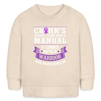 Maladie de Crohn - Sweat bébé bio Stanley/Stella - écru doux - Devant