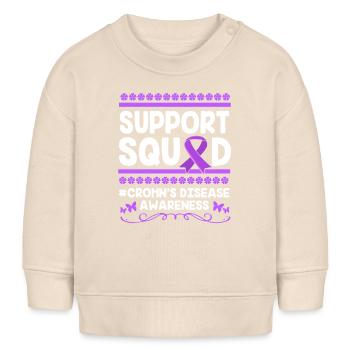 Maladie de Crohn - Sweat bébé bio Stanley/Stella - écru doux - Devant