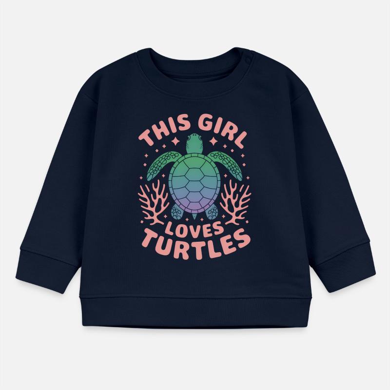 Turtle Saying Funny Turtles Gift Baby Sweatshirt by Stanley/Stella