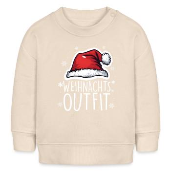 Weihnachtsoutfit Weihnachten - Baby Organic Sweatshirt Baby Changer von Stanley/Stella - Natur - Vorne