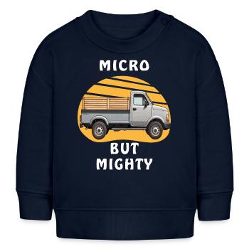 MICRO BUT MIGHTY - Baby Organic Sweatshirt Baby Changer von Stanley/Stella - Navy - Vorne