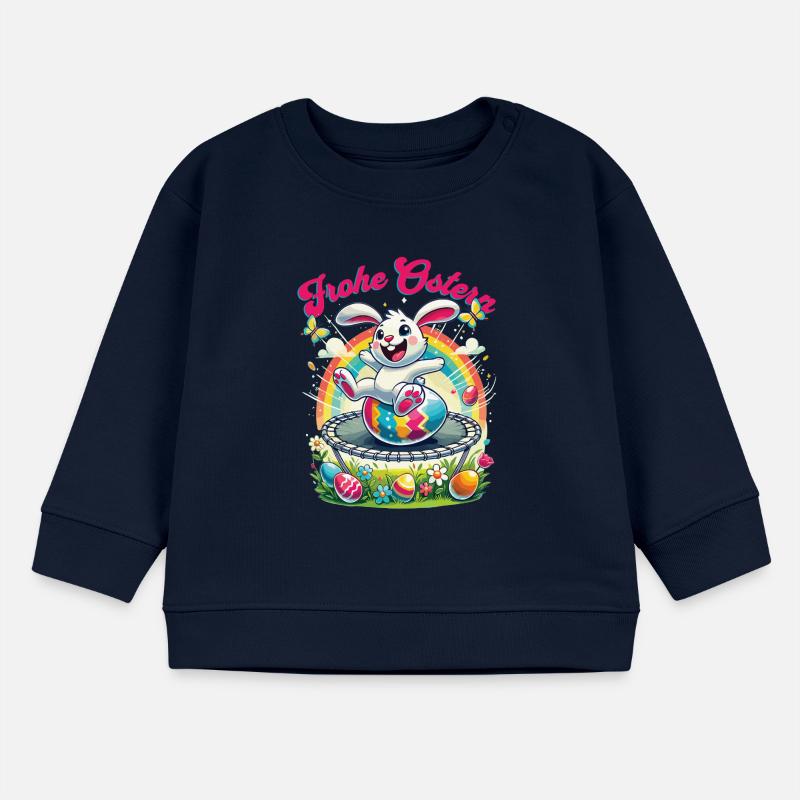Easter Happy Easter Easter Bunny Easter Egg Spring Baby Sweatshirt by Stanley/Stella