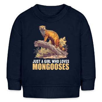 La mangouste de mangouste - Sweat bébé bio Stanley/Stella - bleu marine - Devant