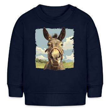Mules Mule - Baby Sweatshirt by Stanley/Stella - navy - Front