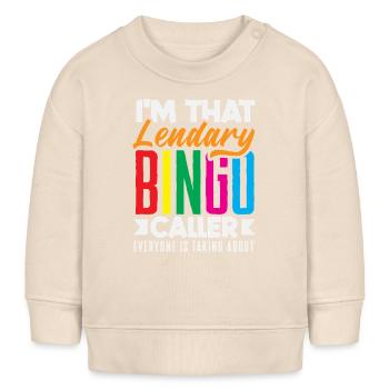 Legendary Bingo Caller for Bingo Players - Baby Sweatshirt by Stanley/Stella - soft Ecru - Front
