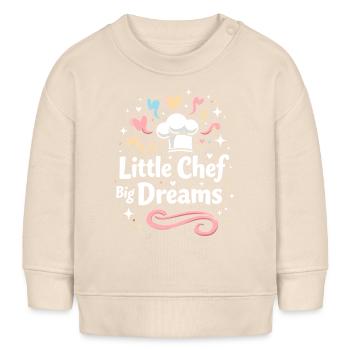 Candidat Junior en Boulangerie Jeune Chef Boulangerie - Sweat bébé bio Stanley/Stella - écru doux - Devant
