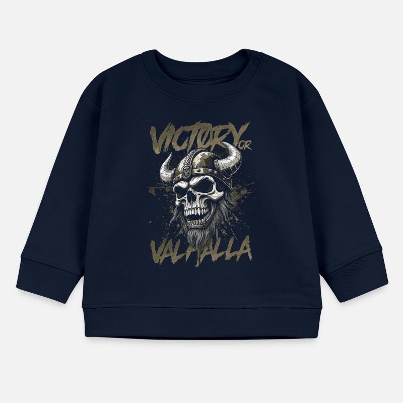 Nordischer Wikingersieg oder Walhalla Baby Organic Sweatshirt Baby Changer von Stanley/Stella