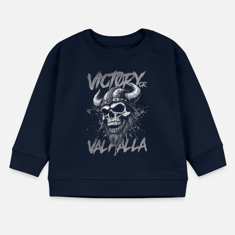 Nordischer Wikingersieg oder Walhalla Baby Organic Sweatshirt Baby Changer von Stanley/Stella
