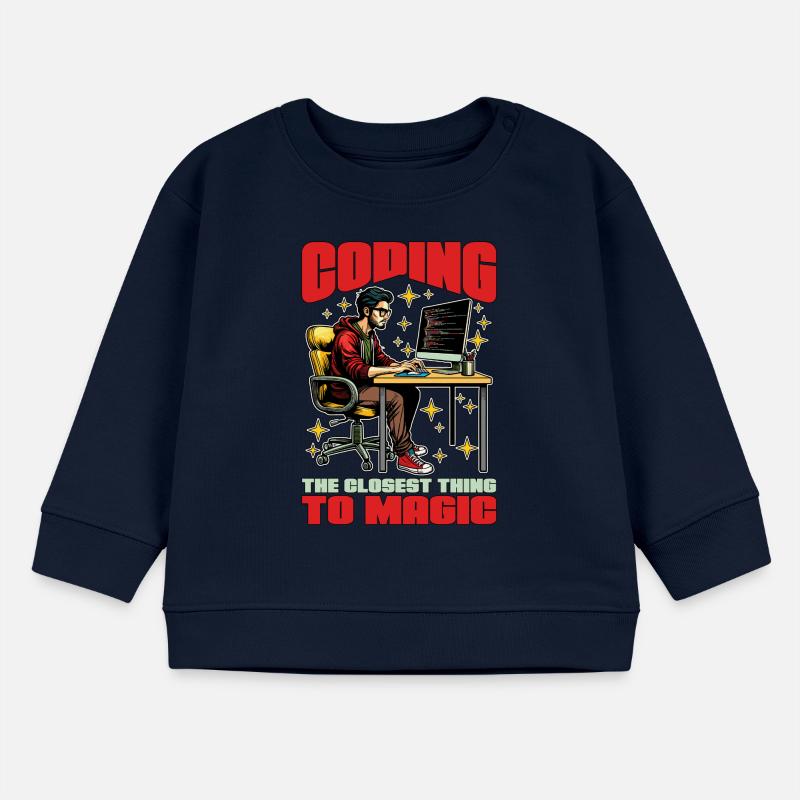 Coder Coding The Closest Thing To Magic Developer Baby Sweatshirt by Stanley/Stella