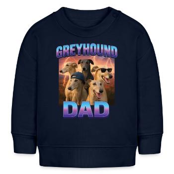 Windhund - Baby Organic Sweatshirt Baby Changer von Stanley/Stella - Navy - Vorne