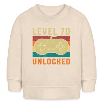 Stufe 70 – Komplettes Vintage-Jubiläumsgeschenk - Baby Organic Sweatshirt Baby Changer von Stanley/Stella - Natur - Vorne