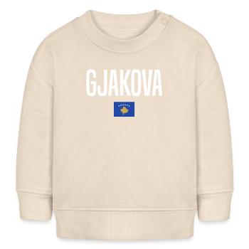 Gjakova, Kosovo - Sweat bébé bio Stanley/Stella - écru doux - Devant