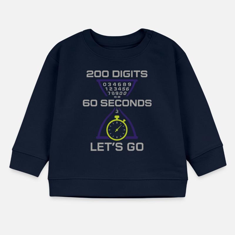 Memory Athlet Mnemonic Brain Training Mental Baby Organic Sweatshirt Baby Changer von Stanley/Stella