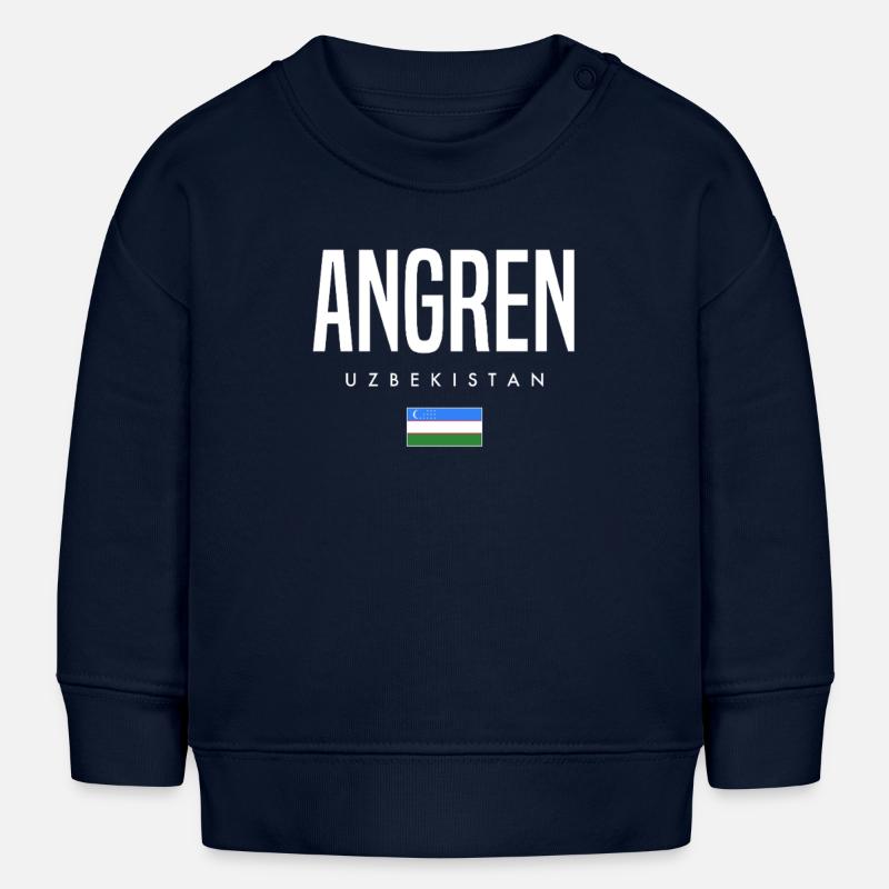 Angren, Ouzbékistan - Sweat bébé bio Stanley/Stella - bleu marine
