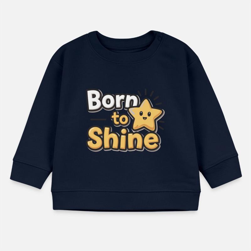 Born to Shine – Strahlender Stern Baby Organic Sweatshirt Baby Changer von Stanley/Stella