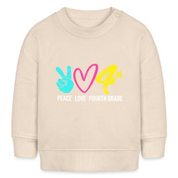 4e année - Sweat bébé bio Stanley/Stella - écru doux - Devant