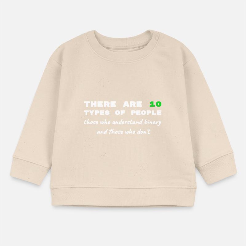Binär Code lustige Sprüche Computer Computerarbeit Baby Organic Sweatshirt Baby Changer von Stanley/Stella