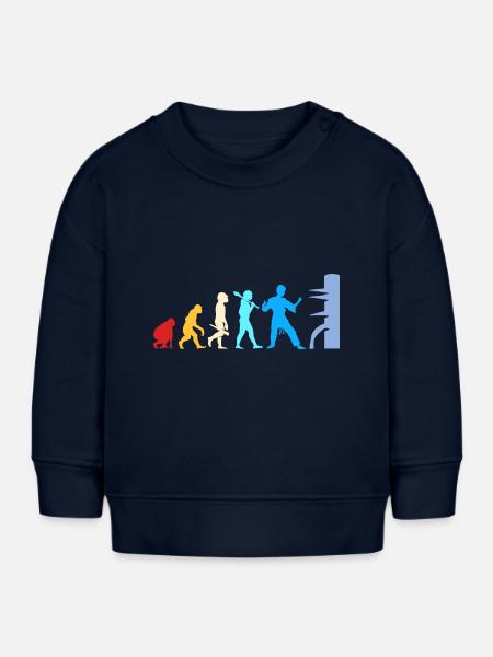 Wing Chun - Baby Organic Sweatshirt Baby Changer von Stanley/Stella - Navy