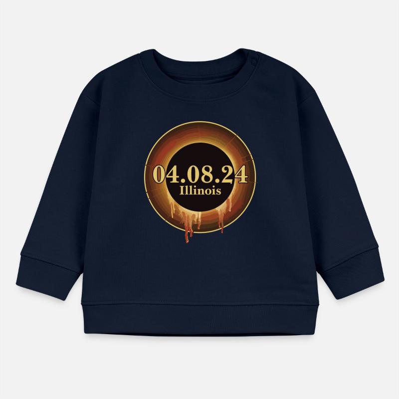 Total Solar Eclipse Path of Totality Illinois Baby Sweatshirt by Stanley/Stella
