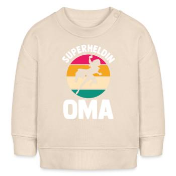 Großmutter Oma - Baby Organic Sweatshirt Baby Changer von Stanley/Stella - Natur - Vorne