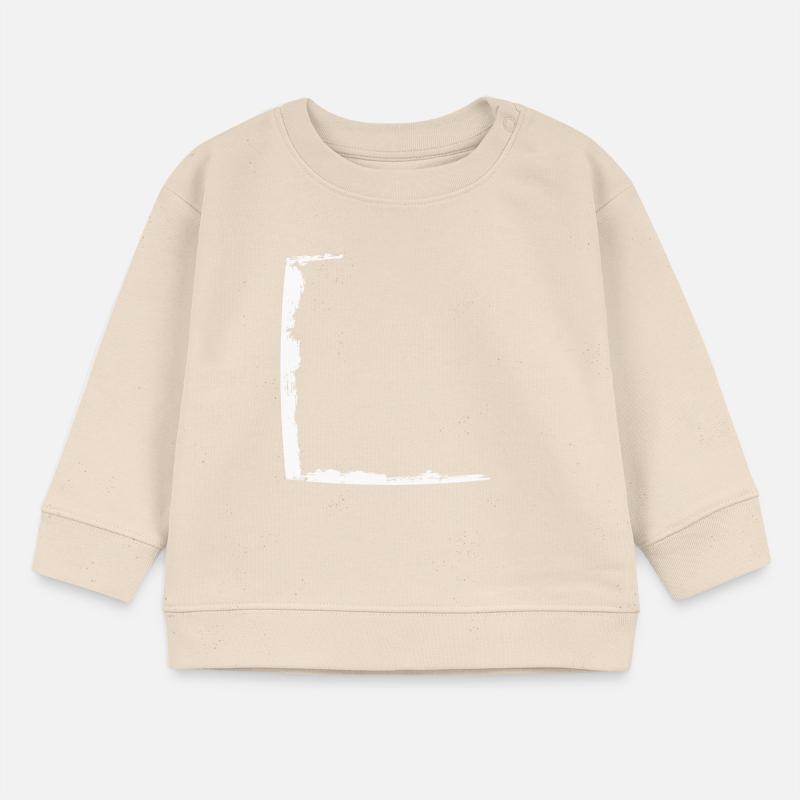 Half frame dirty white Baby Sweatshirt by Stanley/Stella
