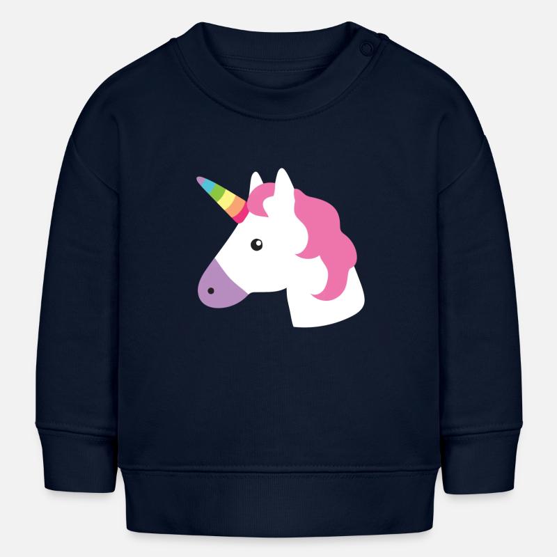 licorne - Sweat bébé bio Stanley/Stella - bleu marine