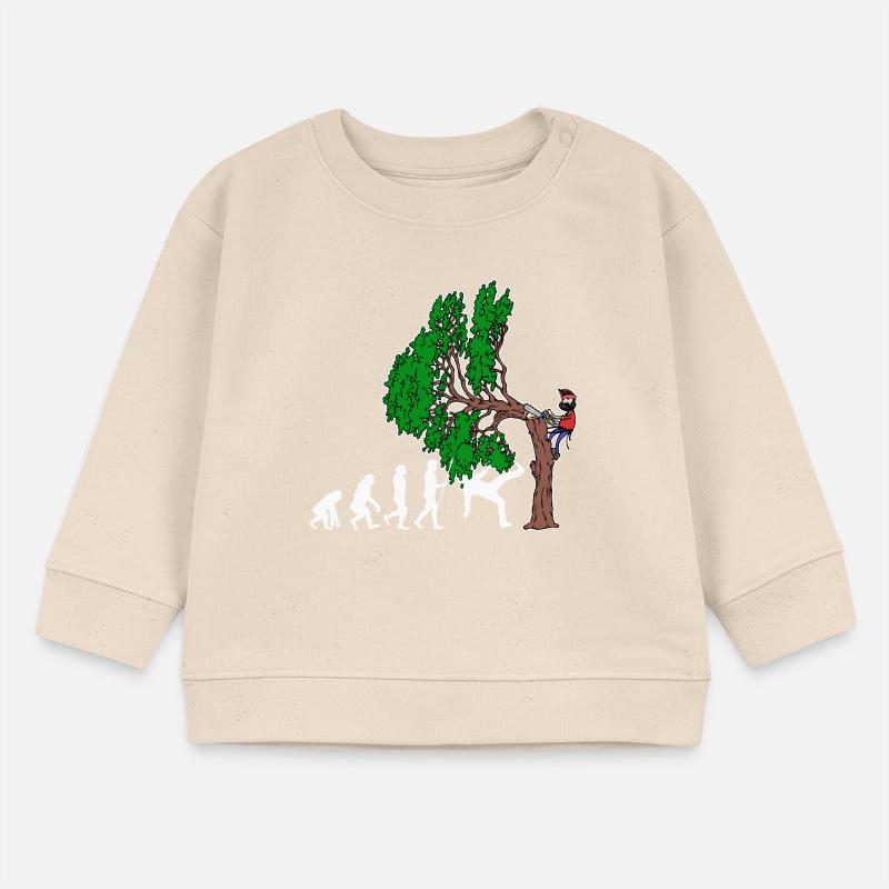 Arbre Evolution Woodwork bûcheron arbre cutter Sweat bébé bio Stanley/Stella