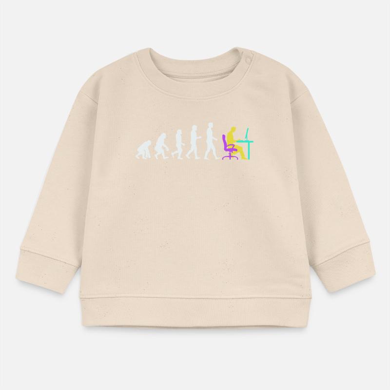 Developer Evolution Computerfreak Open Source Baby Organic Sweatshirt Baby Changer von Stanley/Stella