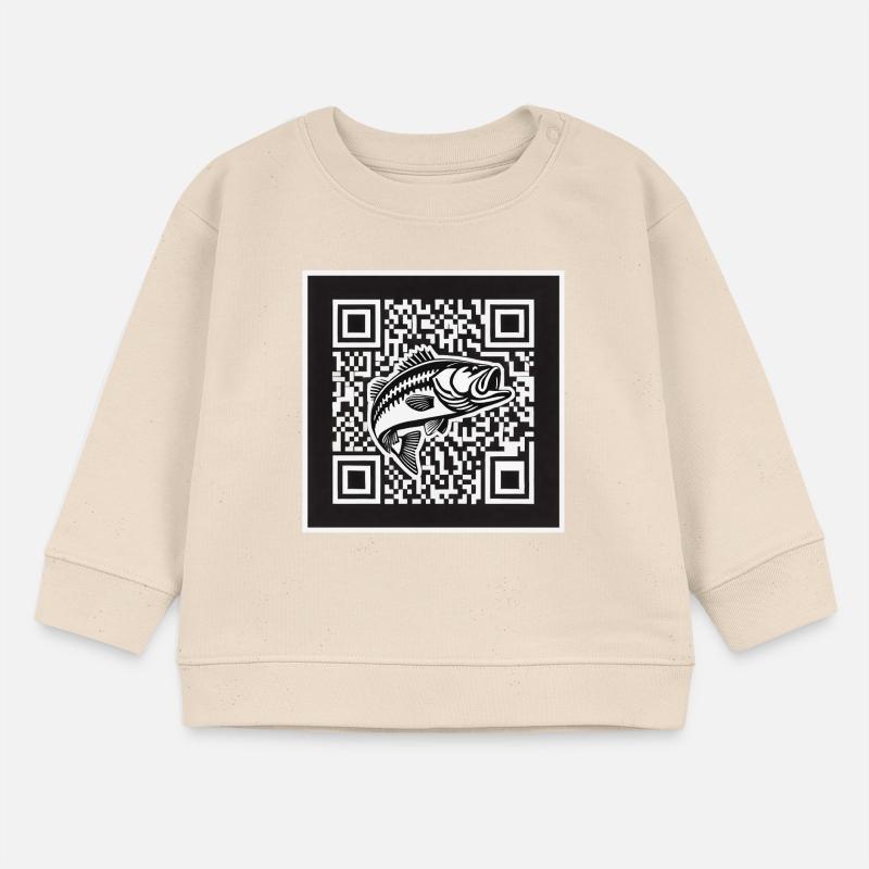Perch QR Code Design Baby Sweatshirt by Stanley/Stella