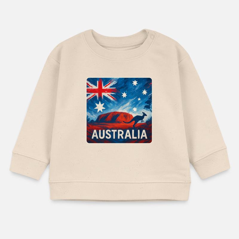 Conception de l’Outback australien Sweat bébé bio Stanley/Stella
