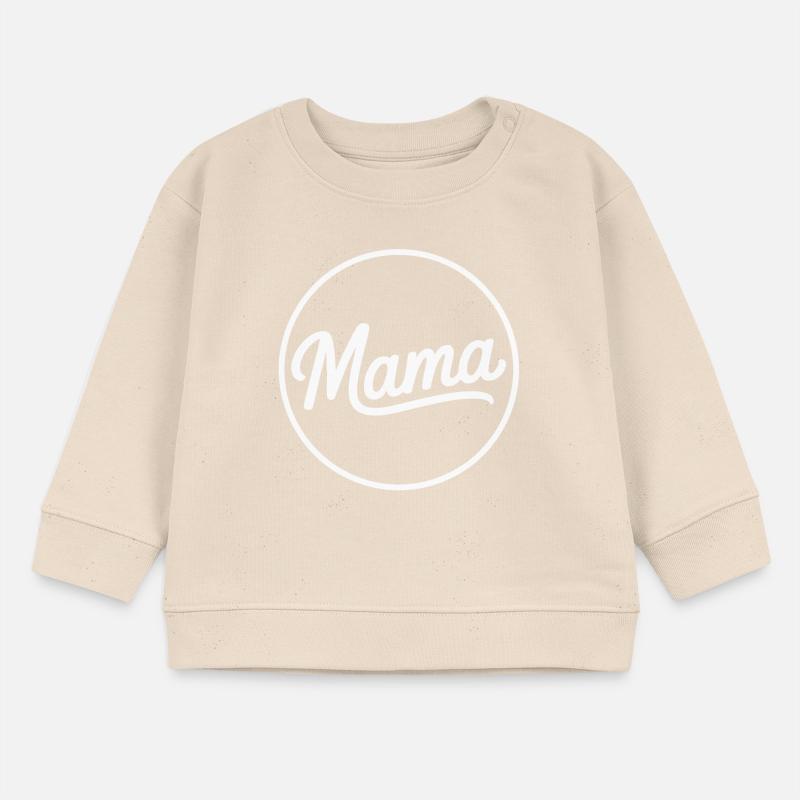 Mama Script Circle Logo T-Shirt Baby Organic Sweatshirt Baby Changer von Stanley/Stella