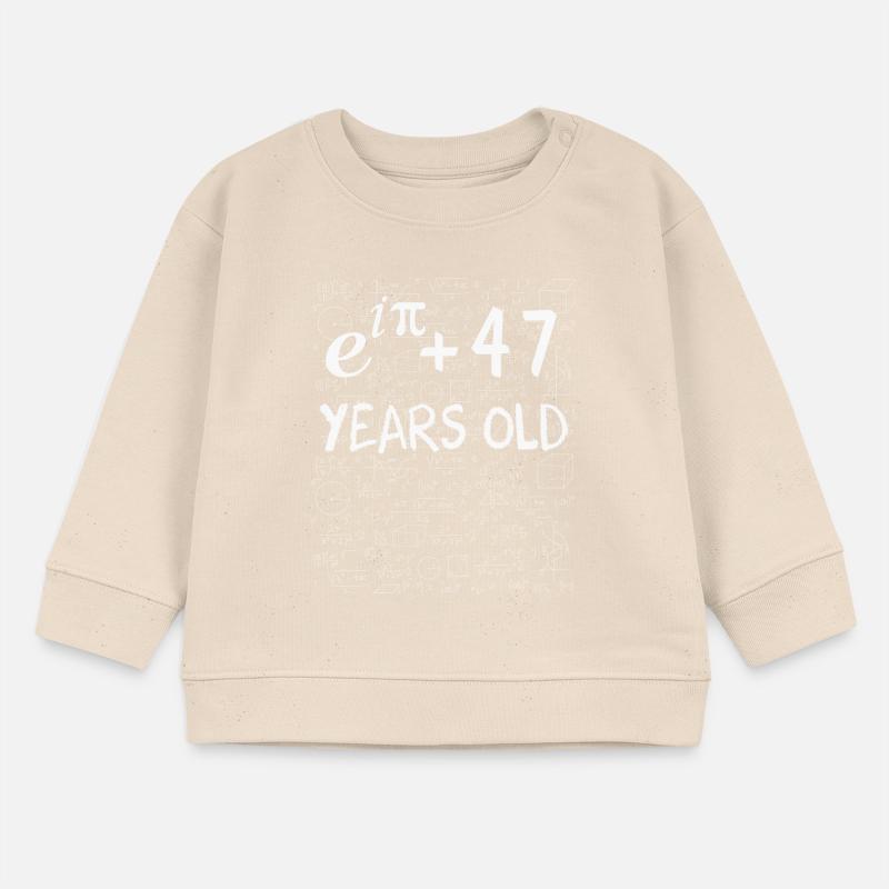 46th Birthday 46 Years Euler Identity Math Gift Baby Sweatshirt by Stanley/Stella