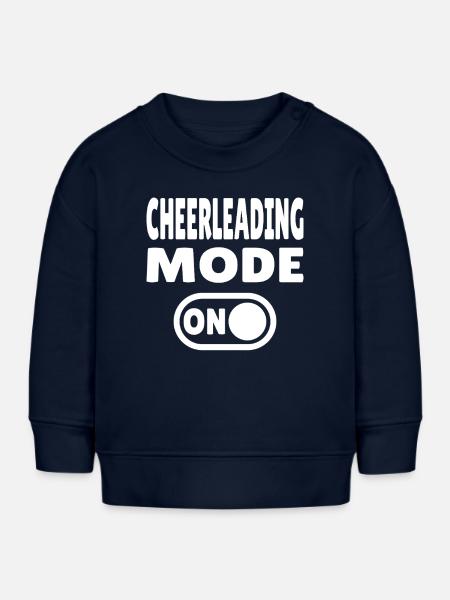 Cheerleading Mode ON - Cheerleader - Baby Organic Sweatshirt Baby Changer von Stanley/Stella - Navy