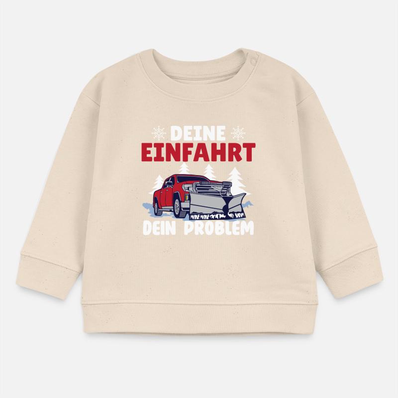 Schneepflugfahrer DEINE EINFAHRT DEIN PROBLEM Baby Organic Sweatshirt Baby Changer von Stanley/Stella