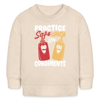Gewürz Mittagessen Gewürze Sauce - Baby Organic Sweatshirt Baby Changer von Stanley/Stella - Natur - Vorne