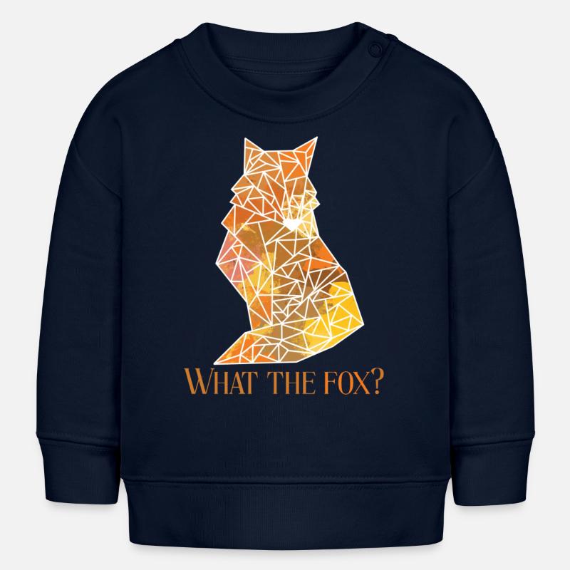 Qu’est-ce que le renard ? - Sweat bébé bio Stanley/Stella - bleu marine