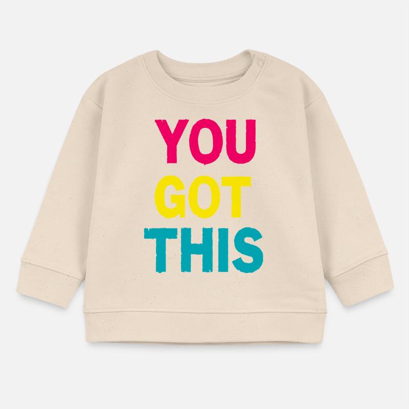 Vous l’avez compris - Citation de motivation audacieuse et colorée Sweat bébé bio Stanley/Stella